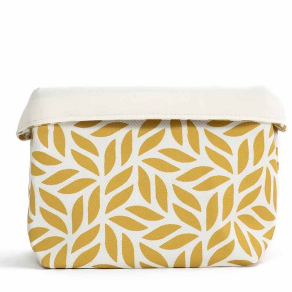 Set of 3 Cotton Canvas Planters or Storage Bins / Yellow / S M L / Fair Trade - Picture 8 of 8